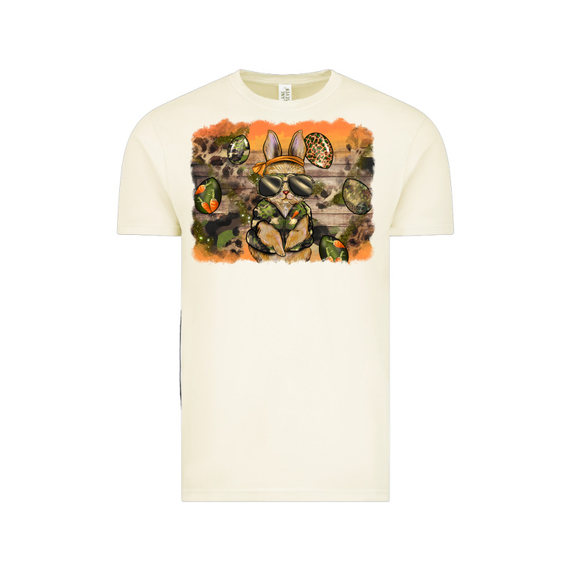 Camouflage Bunny Background Vintage Tee by BarkalooDesign | Teevron