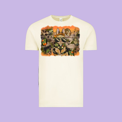 Camouflage Bunny Background Vintage Tee Designed By Barkaloodesign