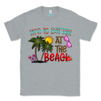Heather Grey life is better at the beach Classic Tee - CowhideDigitalArt
