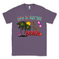 Lavender life is better at the beach Classic Tee - CowhideDigitalArt