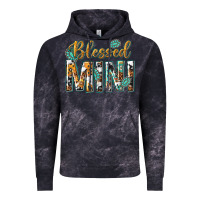 Cloud Black blessed mini with leopard and aztec Vintage Hoodie - texasbilliewilder