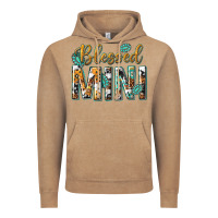 Vintage Coffee blessed mini with leopard and aztec Vintage Hoodie - texasbilliewilder
