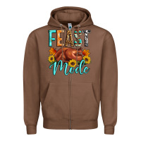 Chestnut Feast mode Zipper Hoodie - Artiststas