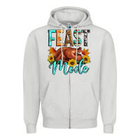 Dove Grey Feast mode Zipper Hoodie - Artiststas