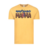 Vintage Mustard American mama Vintage Tee - Zillion Design Studio