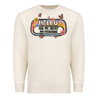 Sandshell ask me about my pronouns Premium Sweatshirt - MaliasSmallBusiness