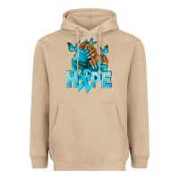 Hope Tealribbonovarian Cancer Nails Heavyweight Hoodie | Teevron