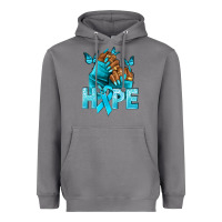 Storm hope tealribbonovarian cancer nails Heavyweight Hoodie - NancyCooperArtShop