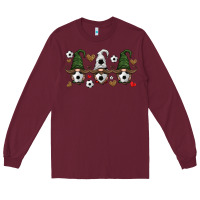 Burgundy soccer gnome Long Sleeve Tee - HRA Design Shop