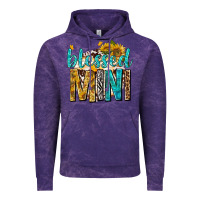 Cloud Purple blessed mini with sunflowers Vintage Hoodie - texasbilliewilder