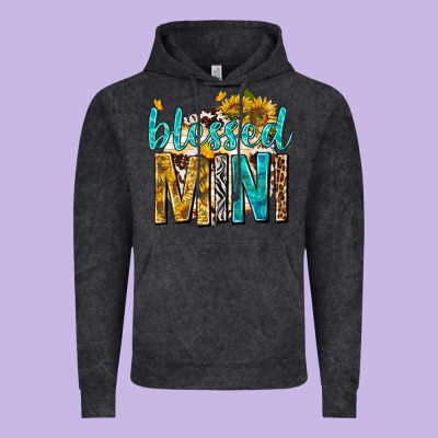 Vintage Hoodie blessed mini with sunflowers