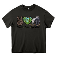 Asphalt Peace Love Gorillas Heavy Core Tee - LillyAllenDesigns