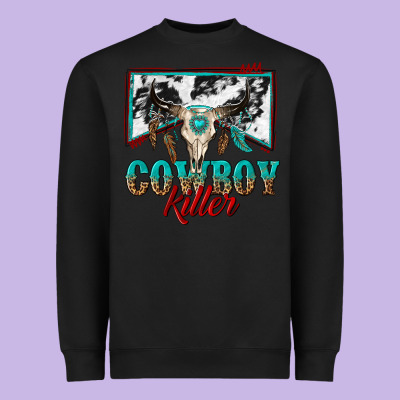Cowboy Killer Heavyweight Sweatshirt Designed By Texasbilliewilder