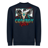 Navy cowboy killer Heavyweight Sweatshirt - texasbilliewilder