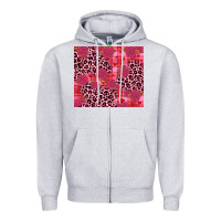 Heather Grey valentines day Zipper Hoodie - JahusDesignShop