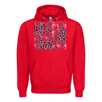 Red valentines day Zipper Hoodie - JahusDesignShop