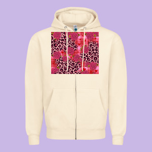 Valentines Day Zipper Hoodie Designed By Jahusdesignshop