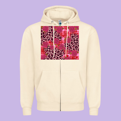 Valentines Day Zipper Hoodie Designed By Jahusdesignshop