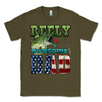 Army Green reely awesome dad Classic Tee - HRA Design Shop
