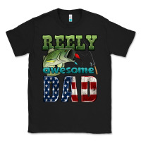 Black reely awesome dad Classic Tee - HRA Design Shop