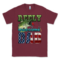 Burgundy reely awesome dad Classic Tee - HRA Design Shop