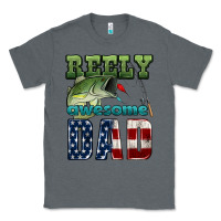Charcoal Heather reely awesome dad Classic Tee - HRA Design Shop
