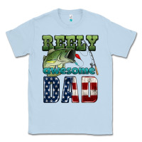 Dusty Blue reely awesome dad Classic Tee - HRA Design Shop