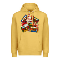 Antique Gold christmas cassette tapes Premium Hoodie - MaliasSmallBusiness