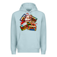 Blue Mist christmas cassette tapes Premium Hoodie - MaliasSmallBusiness