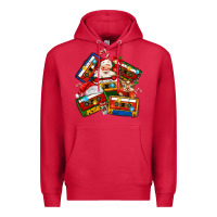 Cardinal christmas cassette tapes Premium Hoodie - MaliasSmallBusiness