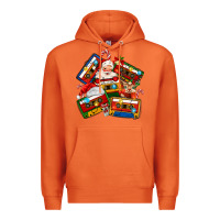 Carrot christmas cassette tapes Premium Hoodie - MaliasSmallBusiness