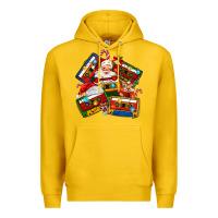 Lemon christmas cassette tapes Premium Hoodie - MaliasSmallBusiness