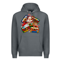 Rock christmas cassette tapes Premium Hoodie - MaliasSmallBusiness