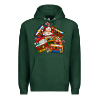 Sports Green christmas cassette tapes Premium Hoodie - MaliasSmallBusiness