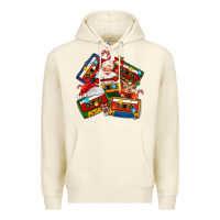 Tofu christmas cassette tapes Premium Hoodie - MaliasSmallBusiness