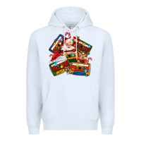 White christmas cassette tapes Premium Hoodie - MaliasSmallBusiness