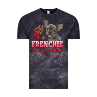 My Frenchie Is My Valentine Vintage Tee | Teevron