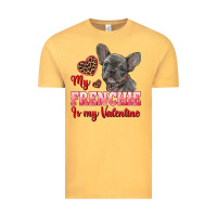 Vintage Mustard my frenchie is my valentine Vintage Tee - RanaPortraitStore