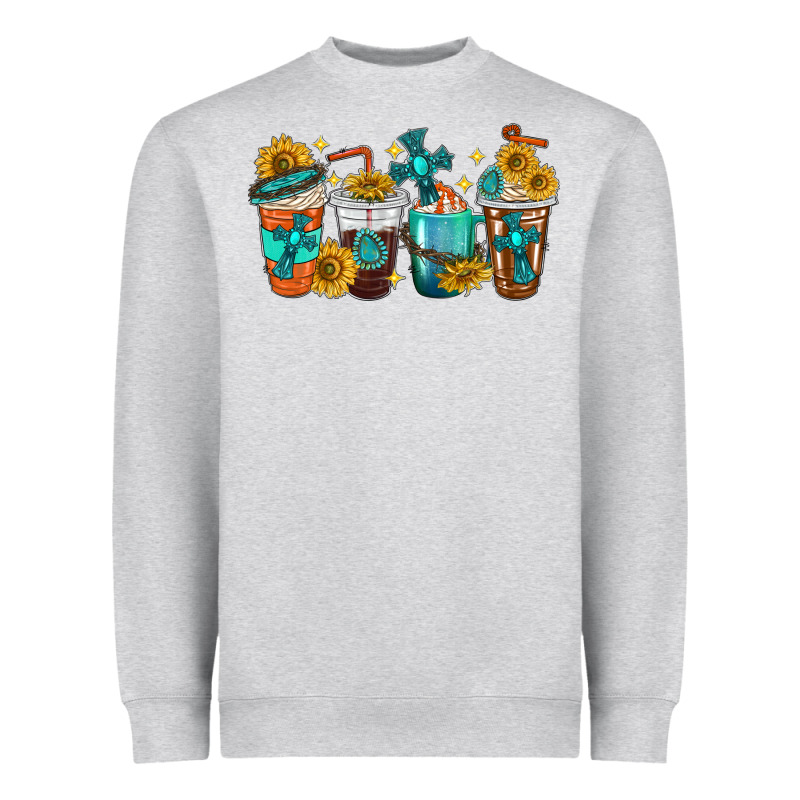 Cross Coffee Cups Heavyweight Sweatshirt by texasbilliewilder | Teevron