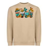 Mushroom cross coffee cups Heavyweight Sweatshirt - texasbilliewilder