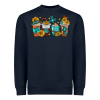 Navy cross coffee cups Heavyweight Sweatshirt - texasbilliewilder