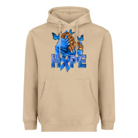 Mushroom hope blueribboncolon cancer nails Heavyweight Hoodie - NancyCooperArtShop
