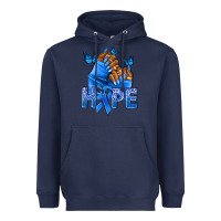 Navy hope blueribboncolon cancer nails Heavyweight Hoodie - NancyCooperArtShop