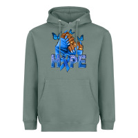 Sage hope blueribboncolon cancer nails Heavyweight Hoodie - NancyCooperArtShop