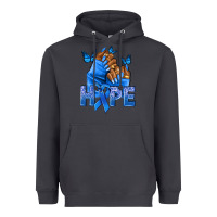 Smoke hope blueribboncolon cancer nails Heavyweight Hoodie - NancyCooperArtShop
