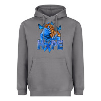 Storm hope blueribboncolon cancer nails Heavyweight Hoodie - NancyCooperArtShop