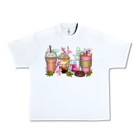 White flowers coffee cups Urban Heavy Tee - Zillion Design Studio