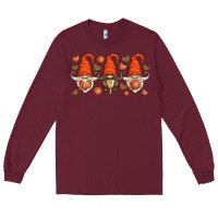 Burgundy basketball gnome Long Sleeve Tee - HRA Design Shop