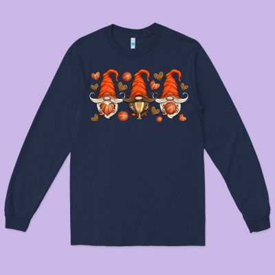 Basketball Gnome Long Sleeve Tee Designed By Hra Design Shop