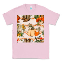 Bubblegum Pink fall heifer seamless pattern Classic Tee - BundleAndBundleShop